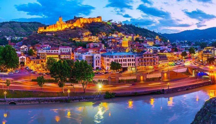 Tbilisi and look at Narikala Castle