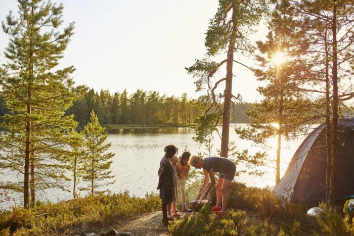 The right is guaranteed for everyone in Sweden, including for tourists, and it allows everyone to roam the rural areas of Sweden