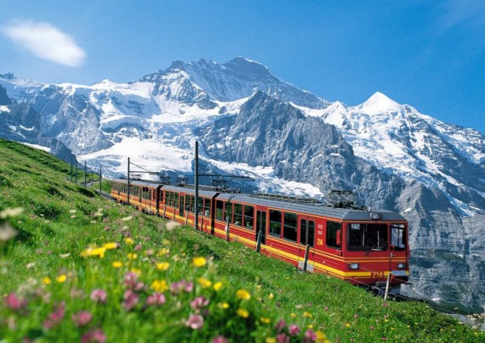Wonderful train trips in Switzerland