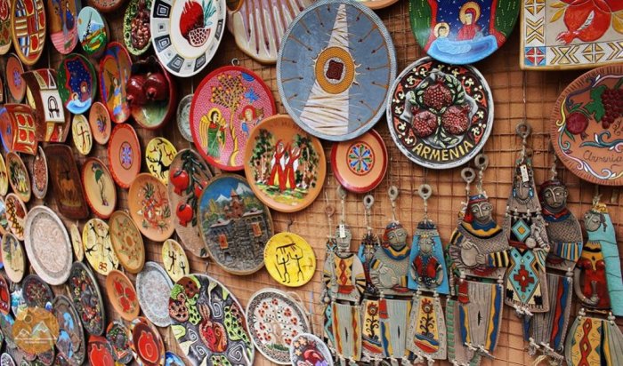 Collection of Armenian souvenirs.