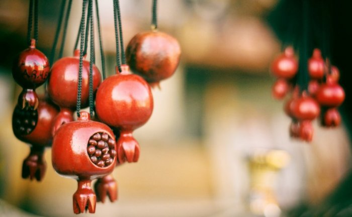 Pomegranate necklaces