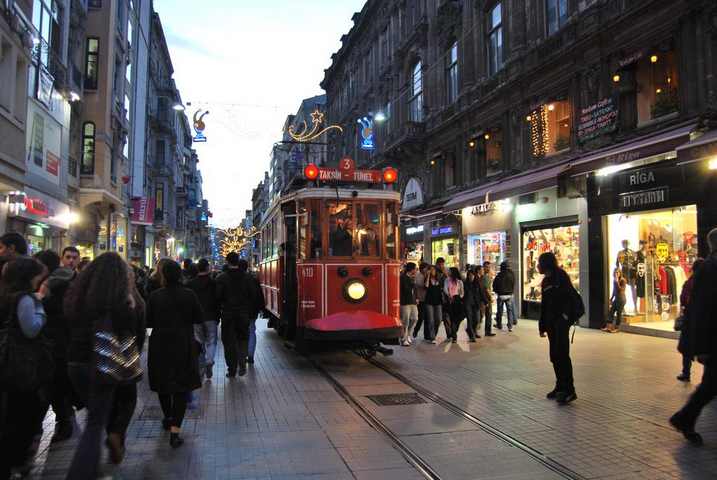 Where is Istiklal Street located in Istanbul