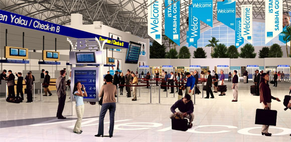 Sabiha Gokcen International Airport is one of the most important airports in Istanbul, Turkey