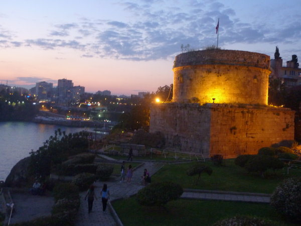 Hidirilik Tower is one of the most beautiful features of the tourist city of Antalya