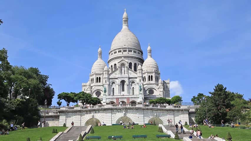 The Sacred Heart Church is one of the most famous churches in historical Paris