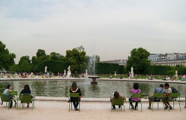 The Tuileries Gardens is one of the best tourist places in Paris, France