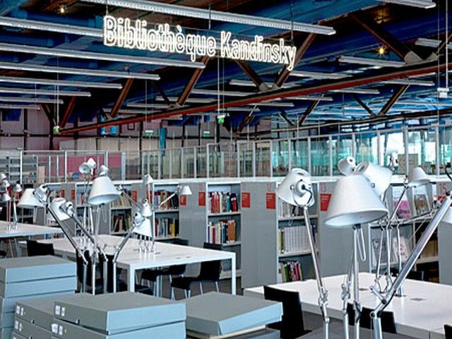 The Public Library at the George Pompidou Center