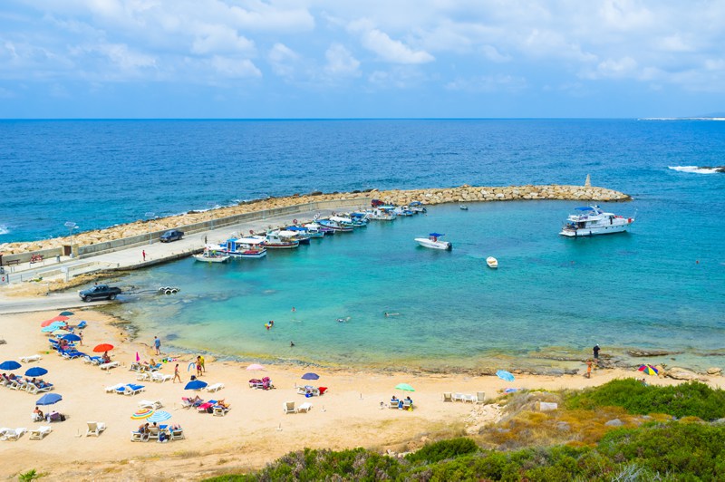Coral Bay in Paphos is one of the most beautiful places to visit on Paphos Island - where is the city of Paphos