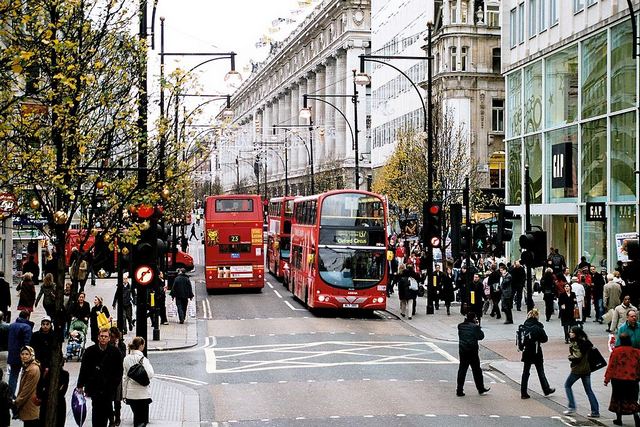 Oxford Street, the most famous street in London