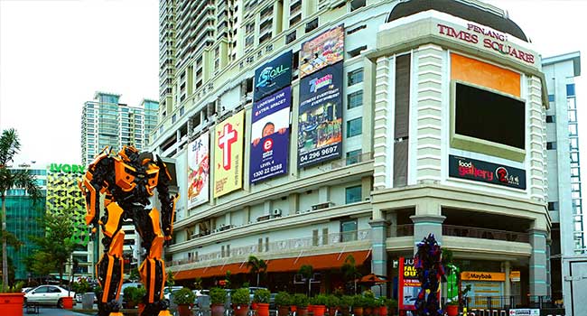 Penang Times Square is one of the best shopping centers in Penang