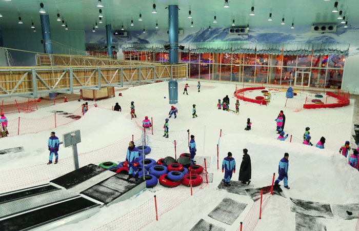 Snow city is one of the most beautiful amusement parks in Riyadh