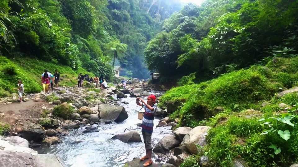 The seven falls is one of the most beautiful tourist places in Indonesia, Puncak