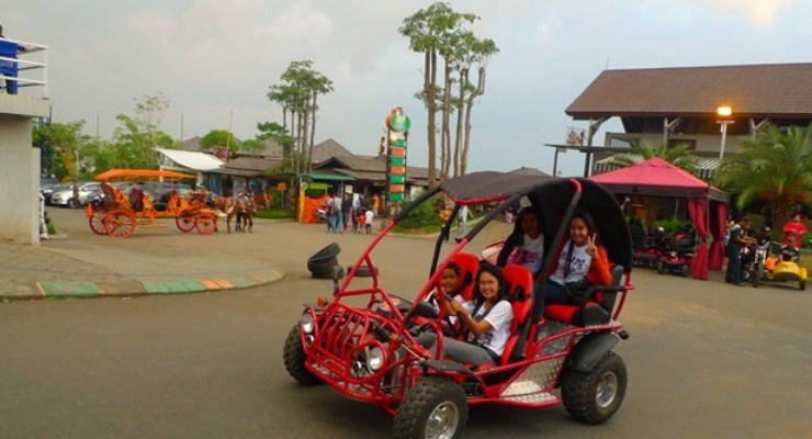 Kampung Gajah Park is one of the best entertainment places in Bandung Indonesia