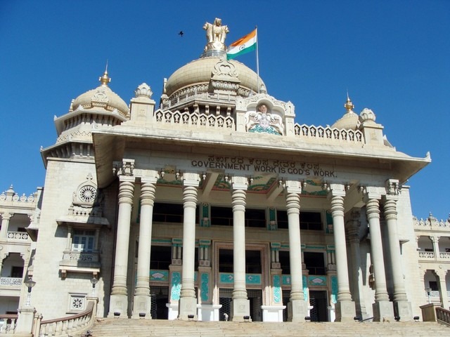 Vidana Soudha building is one of the best tourist places in Bangalore