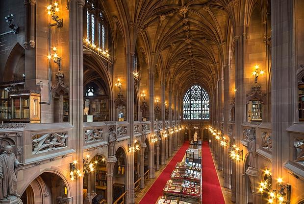 John Rylands Library in England Manchester