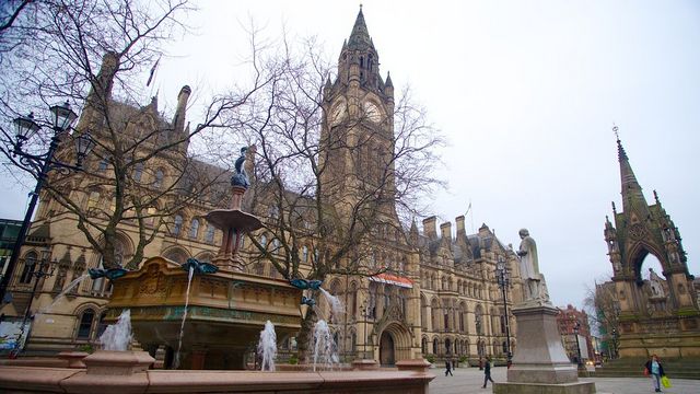 Albert Square in Britain Manchester