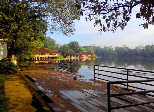Seto Papakan Lake is one of the most beautiful tourist places in Jakarta, Indonesia