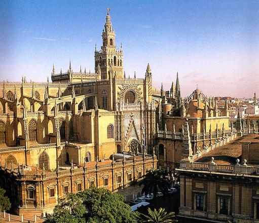 The Seville Cathedral is one of the most beautiful landmarks of the Seville tourist city