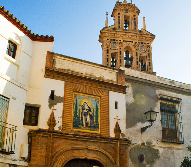 Santa Cruz area is one of the most beautiful landmarks of the city of Seville, Spain