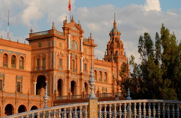 Maria Luisa Park is one of the most beautiful places of tourism in Spain, Seville