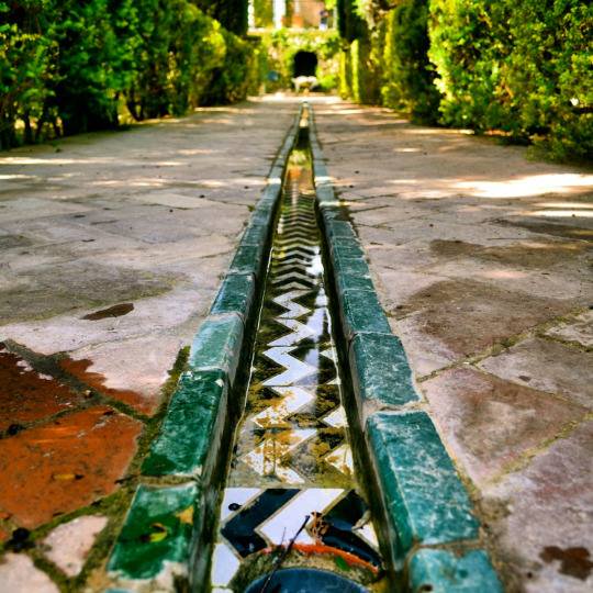 Al-Marouq Palace Garden is one of the most beautiful places of tourism in the city of Seville, Spain