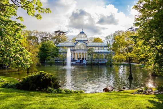 Palacio de Cristal del Retiro in Spain Madrid