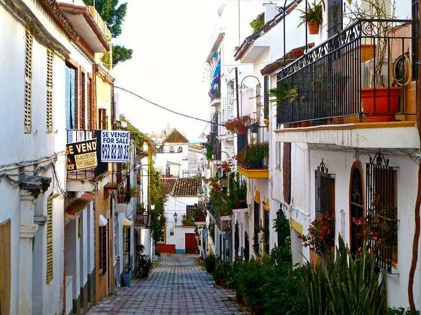 The old town is one of the most beautiful landmarks in Marbella, Spain