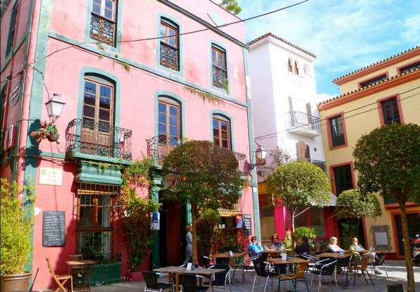 The old town is one of the most beautiful tourist places in Marbella, Spain