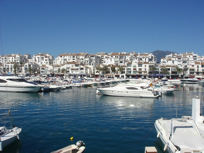 Puerto Banus Marbella port in Spain