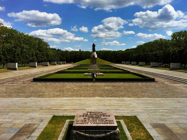 Treptower Park is one of the most beautiful tourist places in Berlin, Germany