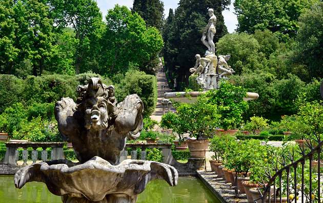 Boboli Gardens in italyn Florence