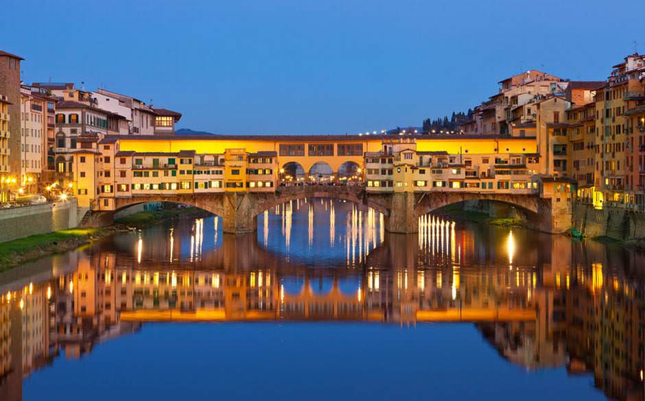 Ponte Vecchio Bridge in Florence Italy