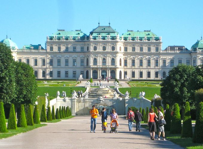 The Belvedere Palace and Museum in Vienna