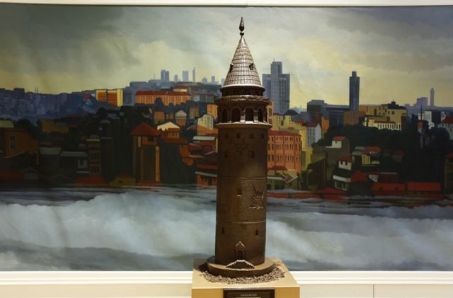Galata Tower of Chocolate in Istanbul Chocolate Museum 