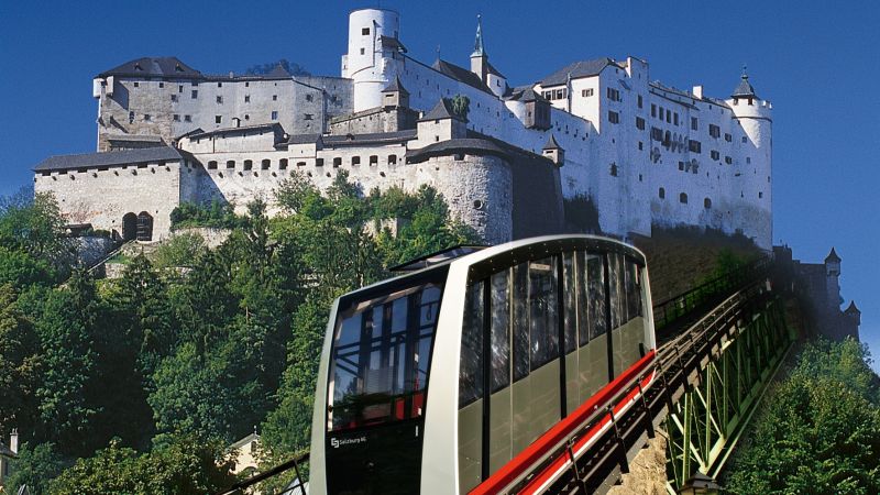Hohen Castle in Salzburg Austria