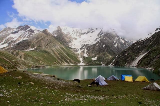 Chishnag Lake in India Kashmir