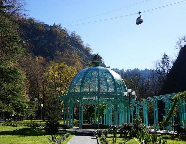 The Borjomi cable car is one of the most important places of tourism in Georgia, Borjomi