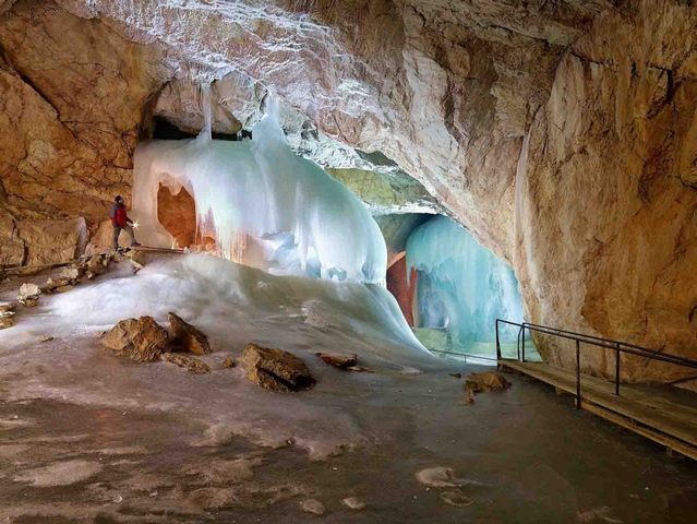 Eisravelnfel Caverns is one of the top tourist destinations in Salzburg, Austria