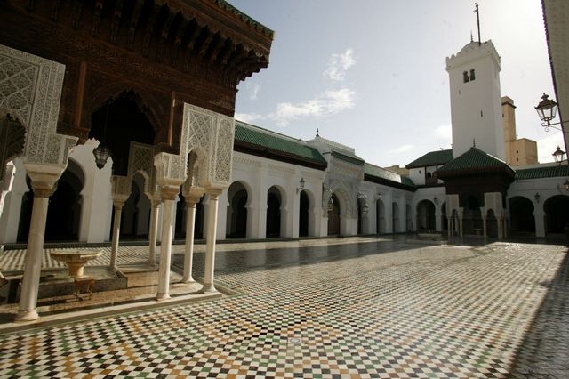 Mosque of the villagers, one of the most important features of the city of Fez, Morocco