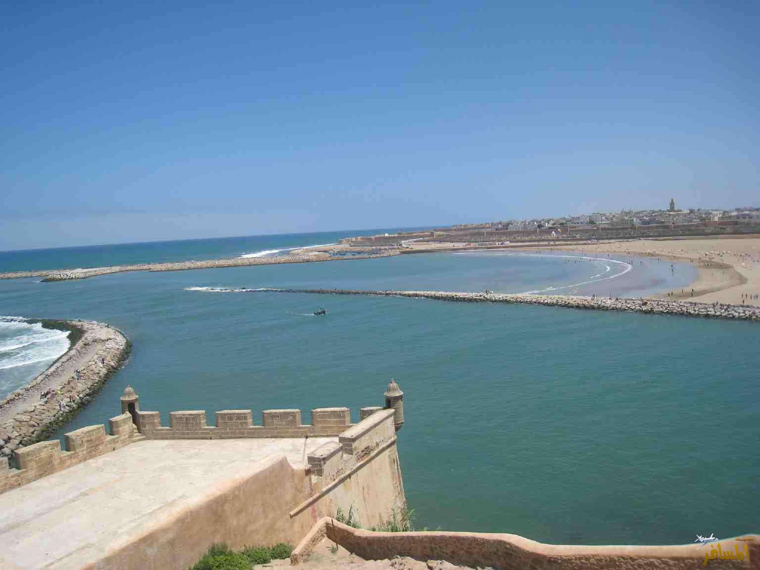The Kasbah of the Udaya is one of the most beautiful tourist destinations in Morocco, Rabat