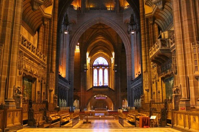 The cathedral in Liverpool