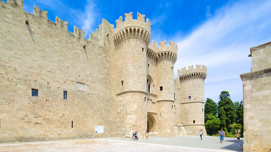 The ancient city is one of the most beautiful places of tourism in Rhodes, Greece