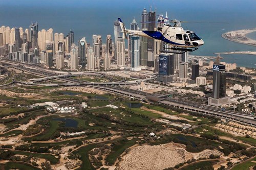 Helicopter tour in Dubai, one of the best activities when tourism in Dubai