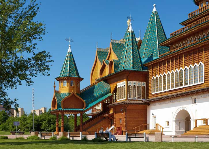 Kolomenskoye park is one of the best places of tourism in Russia, Moscow