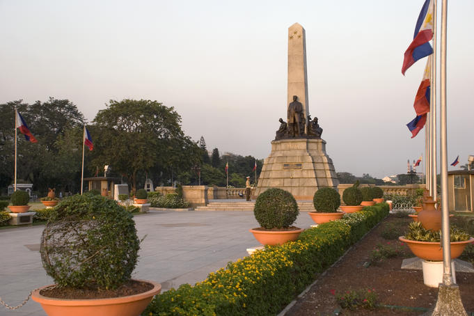Rizal Park is one of the most beautiful tourist places in Manila, the Philippines
