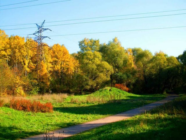 Luzeny National Park in Moscow 