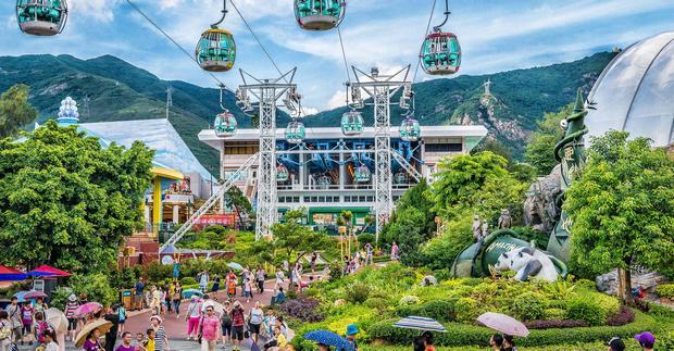 Ocean Park in Hong Kong is one of the most famous places of tourism in China