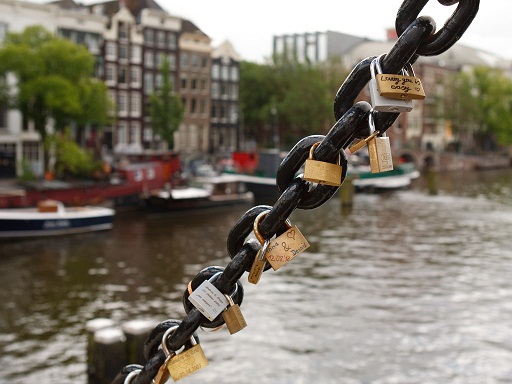 The Magire Bridge is one of the most important tourist places in Amsterdam 