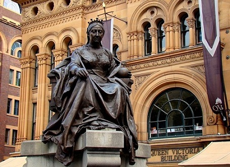 Queen Victoria Building is one of the most important tourist places in Sydney, Australia