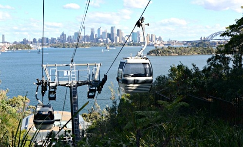 The cable car at the Taronga Zoo